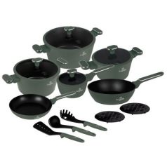   Berlinger Haus Matte Green Collection  Edénykészlet 15 részes BH-8208 