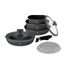 Berlinger Haus Antracit Collection 9 részes edénykészlet titán bevonattal BH-8256 