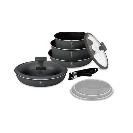 Berlinger Haus Antracit Collection 9 részes edénykészlet titán bevonattal BH-8256 