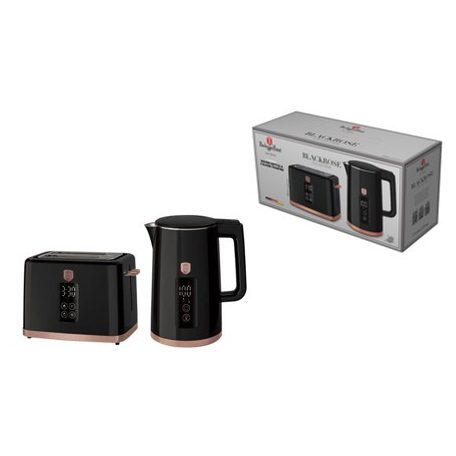 Berlinger Haus Black Rose Collection digitális  vízforraló és kenyérpirító szett BH-9540 