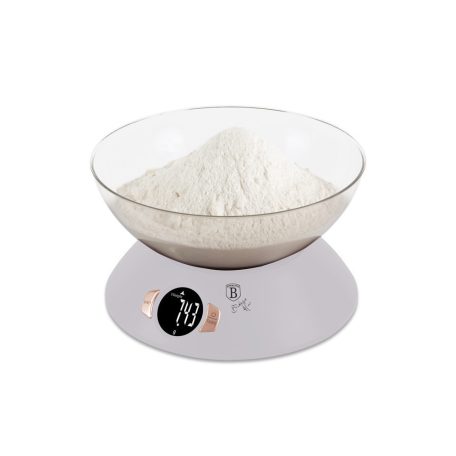 Berlinger Haus Taupe Collection digitális konyhai mérleg tállal BH-9616