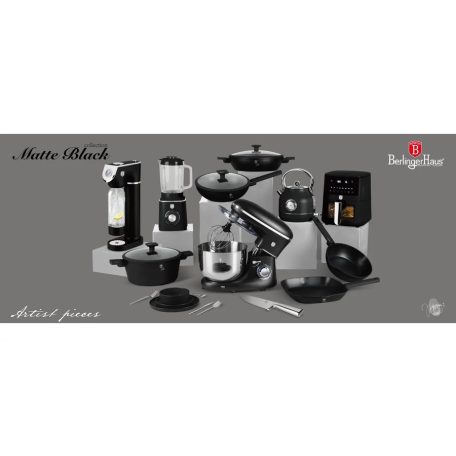 Berlinger Haus Matte Black colletction palacsintasütő 28 cm BH-8173 
