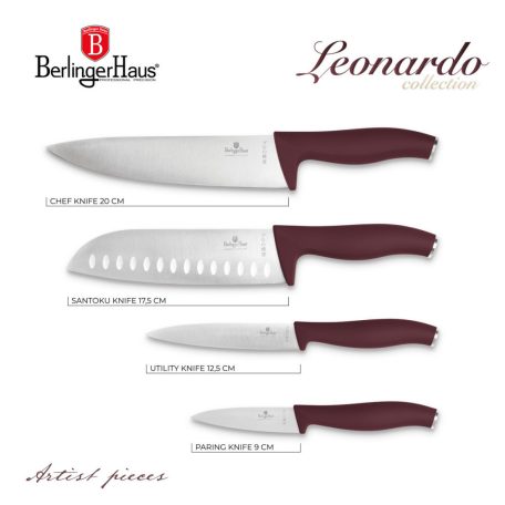 Berlinger Haus Leonardo Collection 4 részes Késkészlet  BH-2958 