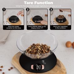   Berlinger Haus Black Rose Collection Konyhai Mérleg Tállal BH-9620 