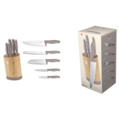  Berlinger Haus Taupe Collection 6 részes késkészlet állvánnyal  BH-2756 
