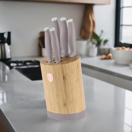 Berlinger Haus Taupe Collection 6 részes késkészlet állvánnyal  BH-2756 