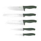 Berlinger Haus Matte Green Collection 6 részes késkészlet akácfa mágneses akasztóval  BH-2978 