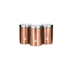   Berlinger Haus Metallic Rosegold Line 3 db-os konyhai tárolódoboz készlet BH-6720 