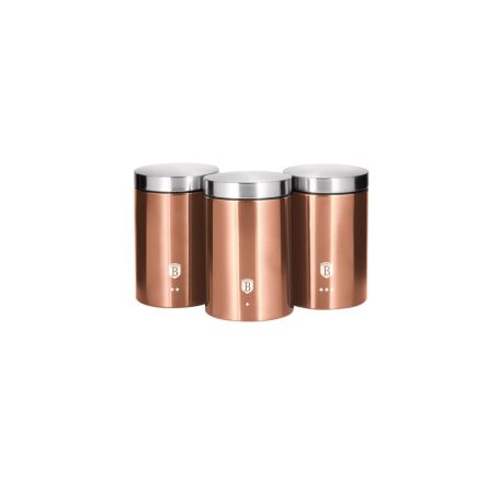 Berlinger Haus Metallic Rosegold Line 3 db-os konyhai tárolódoboz készlet BH-6720 