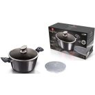 Berlinger Haus Carbon Pro Collection magas lábas márvány bevonattal, kétféle fedővel  28 cm  BH-6894 