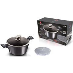   Berlinger Haus Carbon Pro Collection magas lábas márvány bevonattal, kétféle fedővel  28 cm  BH-6894 