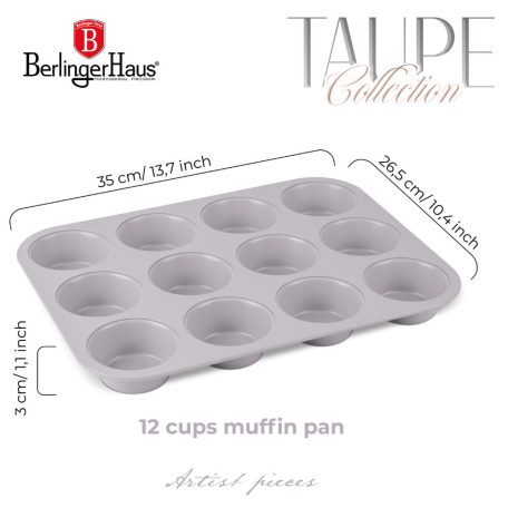 Berlinger Haus Taupe Collection  Muffin Sütő 12 csészés  BH-7947 