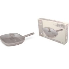   Berlinger Haus Taupe Collection Grill serpenyő fedővel  28 cm BH-8097 