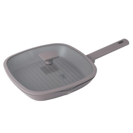 Berlinger Haus Taupe Collection Grill serpenyő fedővel  28 cm BH-8097 