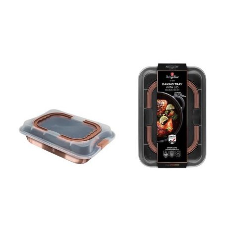 Berlinger Haus Rose Gold Line Collection Tepsi fedővel BH-8673 