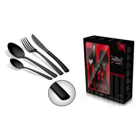 Berlinger Haus Matte Black Collection 24 részes evőeszköz készlet BH-3080 