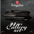 Berlinger Haus Matte Black 24 részes evőeszköz készlet BH-3081 