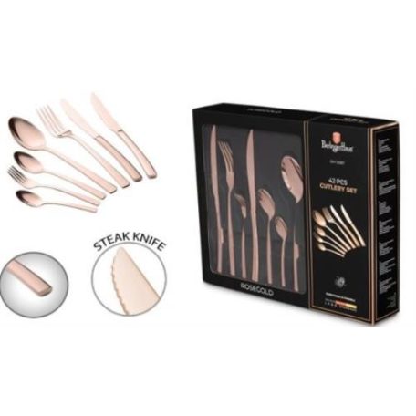 Berlinger Haus Rosegold Collection 42 részes evőeszközkészlet BH-3087 