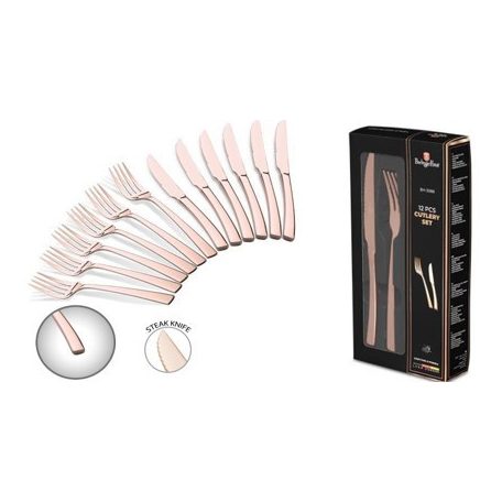 Berlinger Haus Rosegold Collection 12 darabos evőeszköz készlet BH-3088 