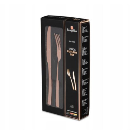 Berlinger Haus Rosegold Collection 12 darabos evőeszköz készlet BH-3088 