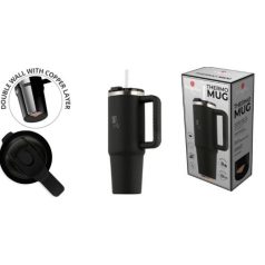   Berlinger Haus Matte Black Collection  Termosz bögre szívószállal 1L 