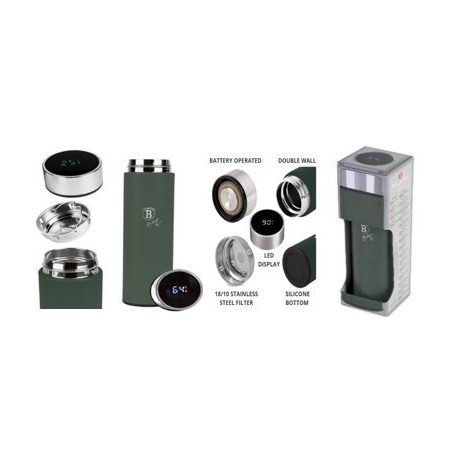 Berlinger Haus Matte Green Collection Ivópalack LED-es hőfok kijelzővel BH-9679