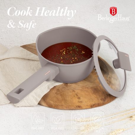 Berlinger Haus Szósz.Edény+Fedő 16Cm Taupe BH-8088 