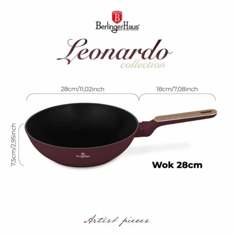 Berlinger Haus Wok 28 Cm Leonardo Nordic BH-8296 