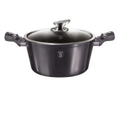   Berlinger Haus Metallic Carbon Collection lábas fedővel 30 cm BH-6924 