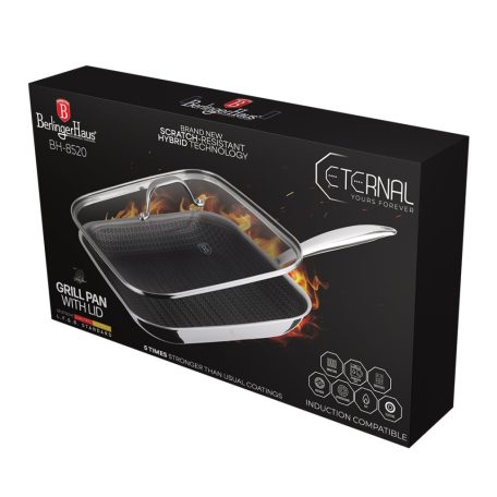 Berlinger Haus Eternal Collection grill  serpenyő fedővel 28 cm  BH-8520 
