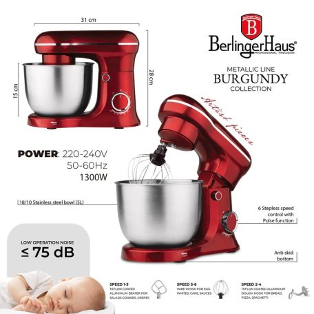 Berlinger Haus Burgundy Collection  Konyhai Robotgép  BH-9864 