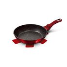 Serpenyő márvány bevonattal, metál külső bevonattal, 20 cm burgundy BH-1251