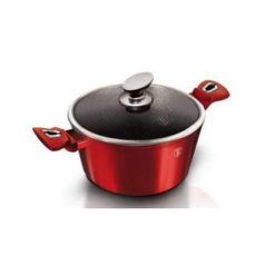   Berlinger Haus Metallic Burgundy Line magas lábas márvány bevonattal, fedővel, 20 cm BH-1257N