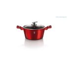 Berlinger Haus Metallic Burgundy Line magas lábas márvány bevonattal, fedővel, 20 cm BH-1257N