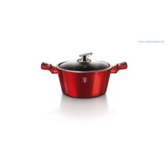   Berlinger Haus Metallic Burgundy Line magas lábas márvány bevonattal, fedővel, 20 cm BH-1257N