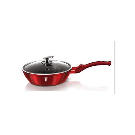 Berlinger HausMetallic Line Burgundy Edition serpenyő fedővel 24 cm  BH-1259N