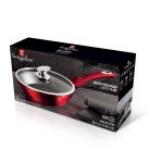 Berlinger HausMetallic Line Burgundy Edition serpenyő fedővel 24 cm  BH-1259N