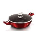 Berlinger Haus Metallic Burgundy Line lábas márvány bevonattal, fedővel, 24 cm BH-1262N