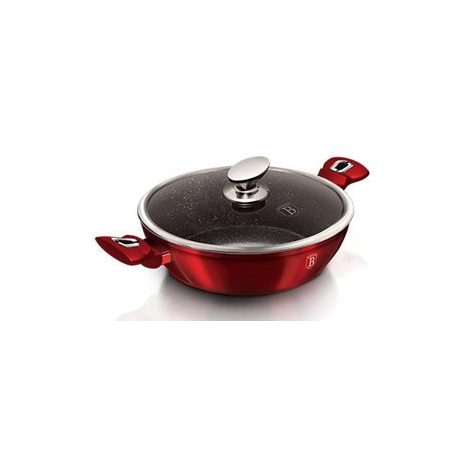  Berlinger Haus Burgundy Alacsony Lábas Fedővel 28 Cm BH-1263N