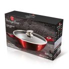 Berlinger Haus MetallicBurgundy Line lábas márvány bevonattal, fedővel, 32 cm BH-1264N