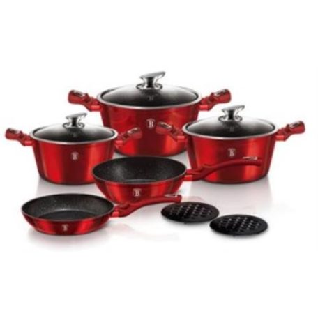 Berlinger Haus Metallic Line Burgundy Collection 10 részes edénykészlet BH-1222N