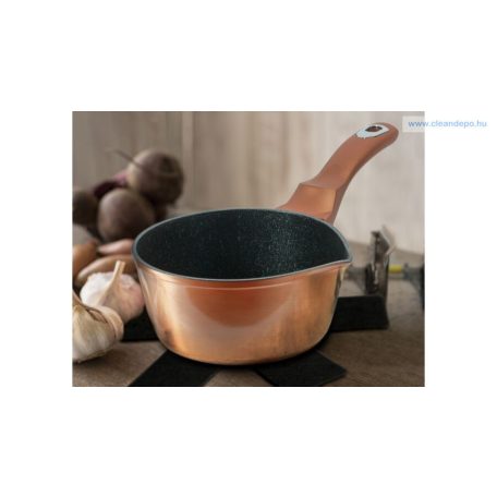 Berlinger Haus Metallic Rosegold Line szószos,tejforraló edény márvány bevonattal BH-1513N