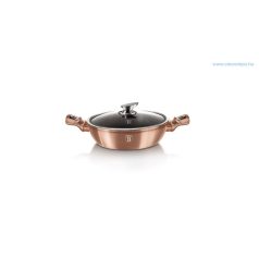   Berlinger Haus Metallic Rosegold Line lábas márvány bevonattal, fedővel, 28 cm BH-1519N
