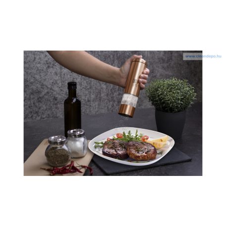 Berlinger Haus Metallic Rosegold Line elektromos fűszermalom LED fénnyel BH-1906