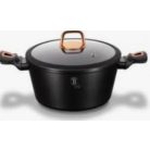 Berlinger Haus Black Rose Collection magas lábas márvány bevonattal, fedővel, 20 cm BH-1641N