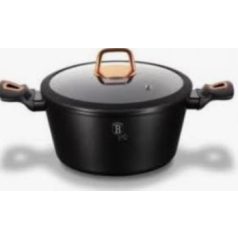   Berlinger Haus Black Rose Collection magas lábas márvány bevonattal, fedővel, 20 cm BH-1641N