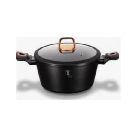 Berlinger Haus Black Rose Collection magas lábas márvány bevonattal, fedővel, 20 cm BH-1641N