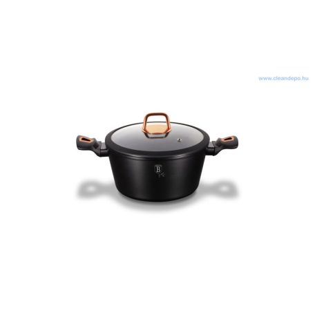 Berlinger Haus Black Rose Collection magas lábas márvány bevonattal, fedővel, 20 cm BH-1641N