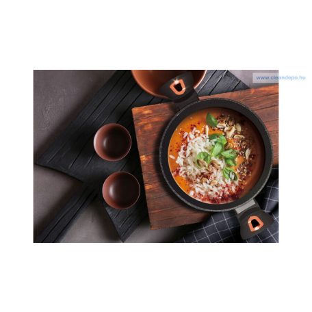 Berlinger Haus Black Rose Collection magas lábas márvány bevonattal, fedővel, 20 cm BH-1641N