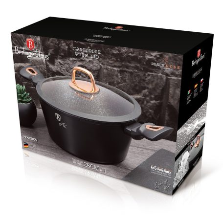 Berlinger Haus Black Rose Collection Lábas fedővel 6,1 L BH-1931N